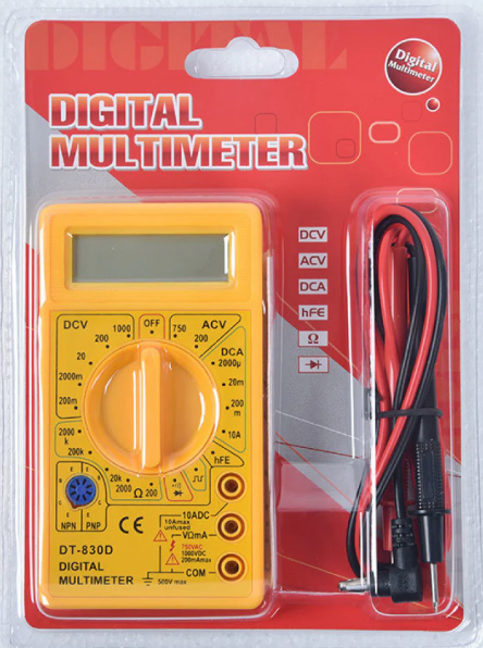 DT830D - Pocket Size Digital Multimeter - Multipurpose Electric meter MAKERJUNCTION