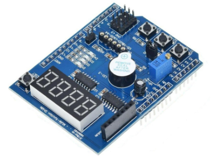 Multifunction Shield for Arduino Uno / Leonardo ā All-in-One Expansion Board MAKERJUNCTION