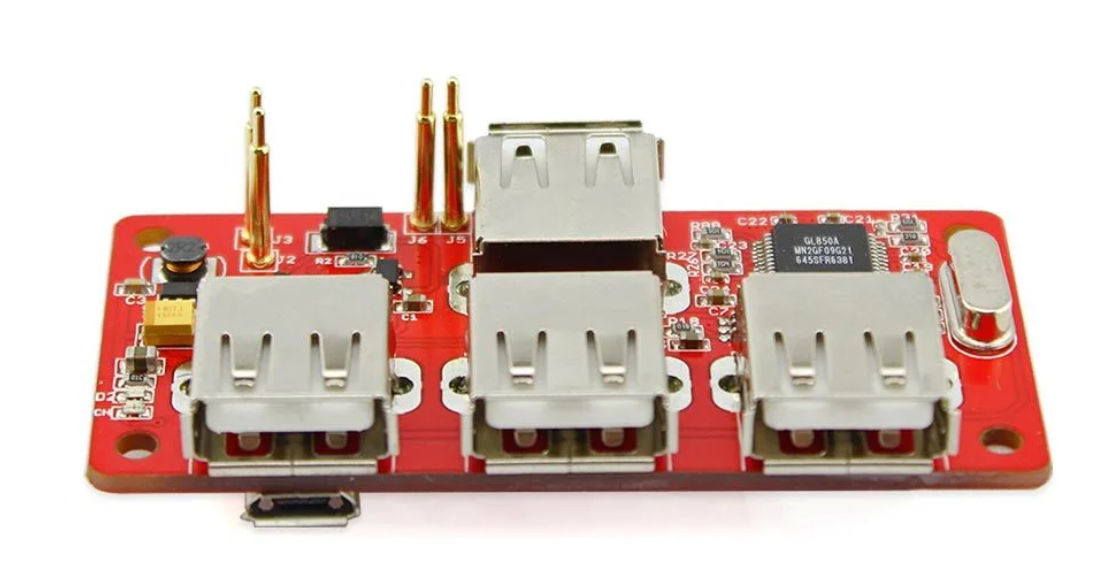 Elecrow USB Hub & Power Manager for Raspberry Pi Zero – 4-Port USB Expansion & Power Control Board | MakerJunction MAKERJUNCTION