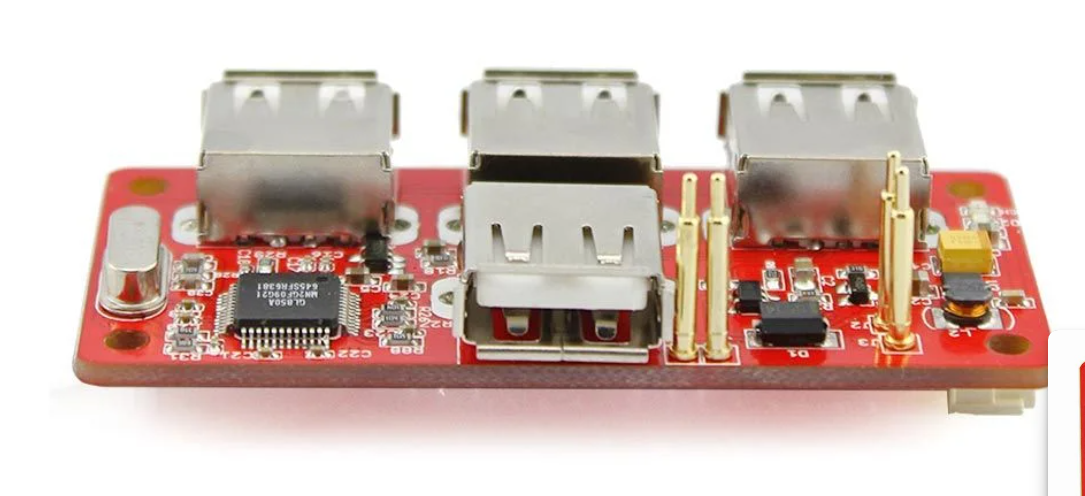 Elecrow USB Hub & Power Manager for Raspberry Pi Zero – 4-Port USB Expansion & Power Control Board | MakerJunction MAKERJUNCTION