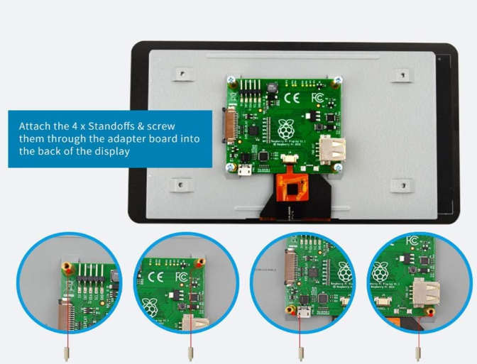 7″ Official Raspberry Pi Display with Capacitive Touchscreen | MakerJunction MAKERJUNCTION