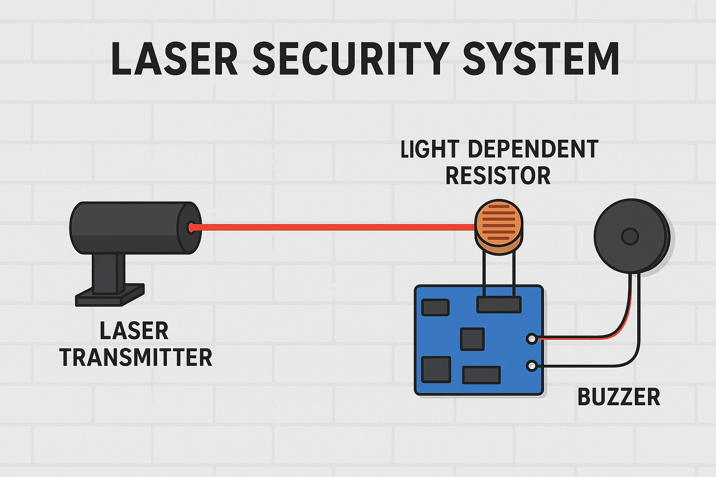 Laser Security System Project MAKERJUNCTION