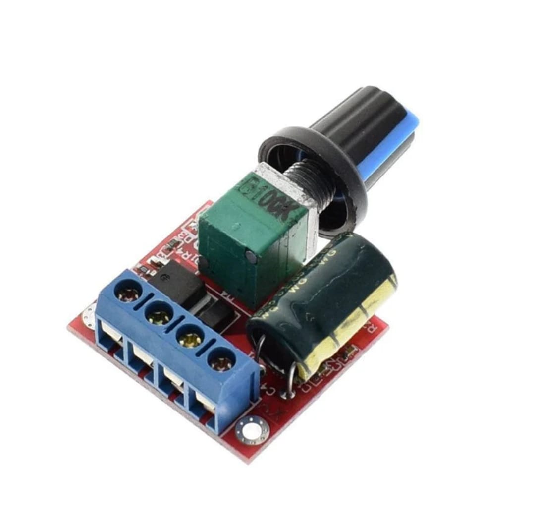 PWM DC Motor Speed Regulator 3V 6V 12V 24V 35V - 5Amp [Red] MAKERJUNCTION