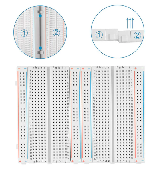 400 Points Half Size Solderless Breadboard MAKERJUNCTION