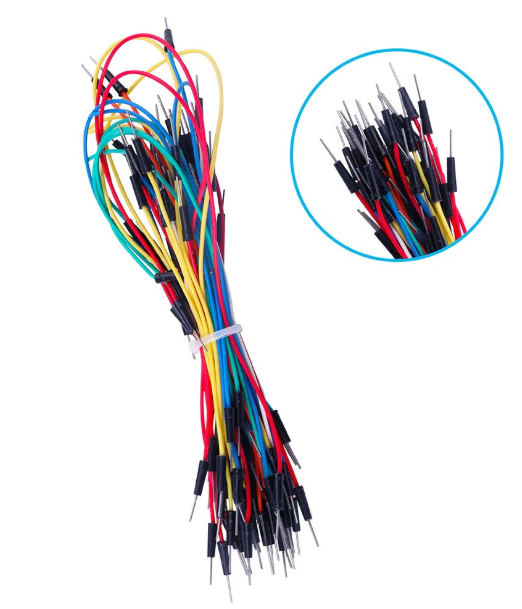 50Pcs Male To Male Multicolored Breadboard Jumper Wires for Circuit Board MAKERJUNCTION