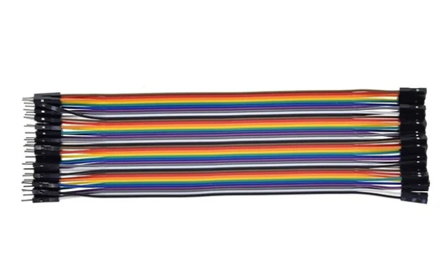 MakerJunction Jumper Wire Ribbon Cable Male to Female 20 mm 10-Pcs MAKERJUNCTION