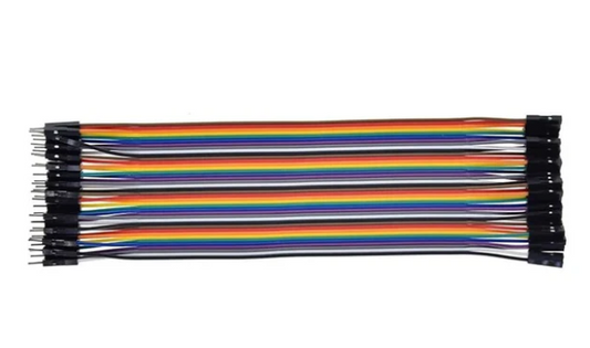 MakerJunction Jumper Wire Ribbon Cable Male to Female 20 mm 10-Pcs MAKERJUNCTION
