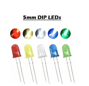 Bright DIP LED Round Top Diffused Type Assortment Kit Box MAKERJUNCTION