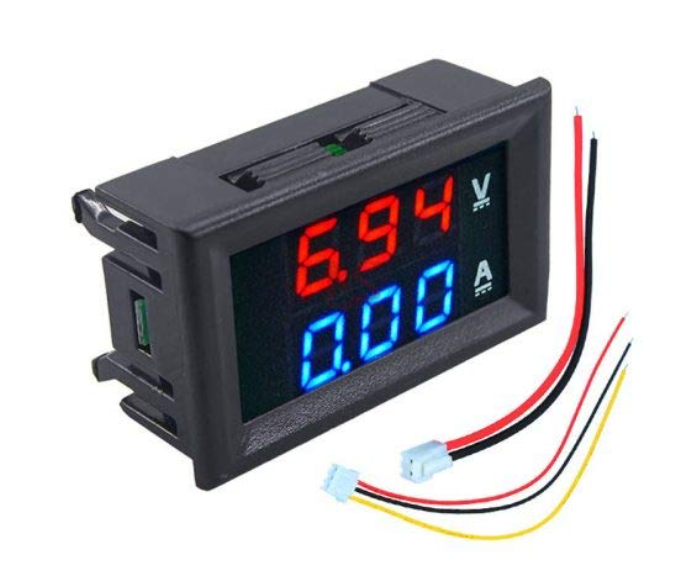 0-100V Dual LED Voltmeter Ammeter Monitor Panel (Without Shunt) MAKERJUNCTION