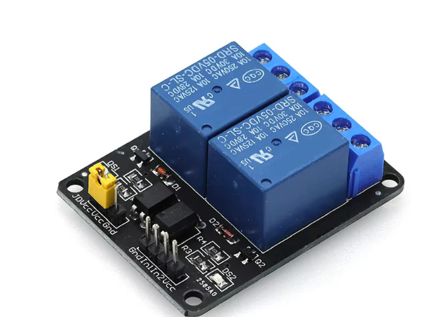 Blue Relay Board Module with Low Level Trigger Optocoupler MAKERJUNCTION