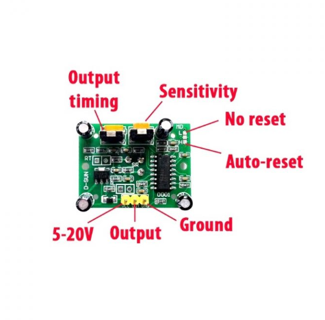PIR Motion Sensor Detector Module HC-SR501 MAKERJUNCTION