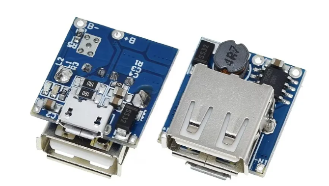 Up-Down Dual USB Step-Up Mini Power Bank Module MAKERJUNCTION