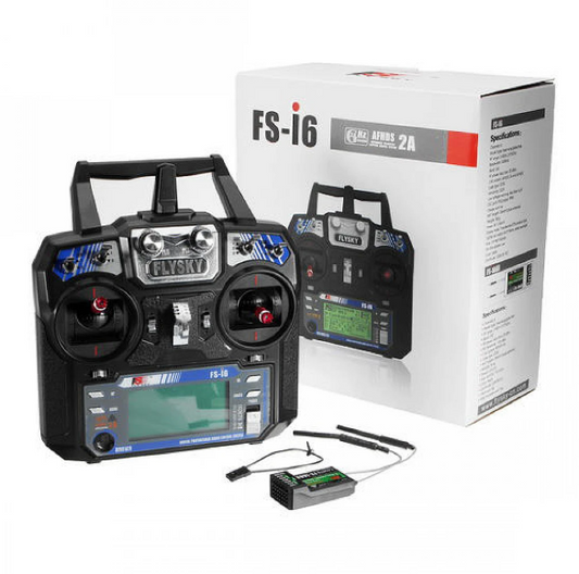 FlySky FS-i6 2.4G 6CH PPM RC Transmitter With FS-iA6B Receive MAKERJUNCTION