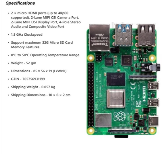 Raspberry Pi 4 Model B - 8GB RAM High-Performance Mini Computer for DIY & IoT Projects MAKERJUNCTION