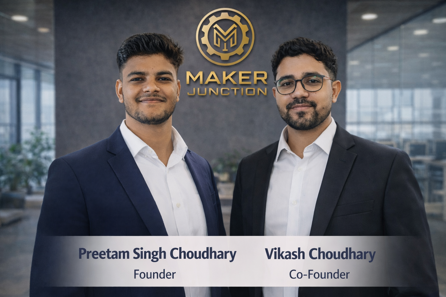 MakerJunction Founders – Preetam Singh Choudhary and Vikash Choudhary