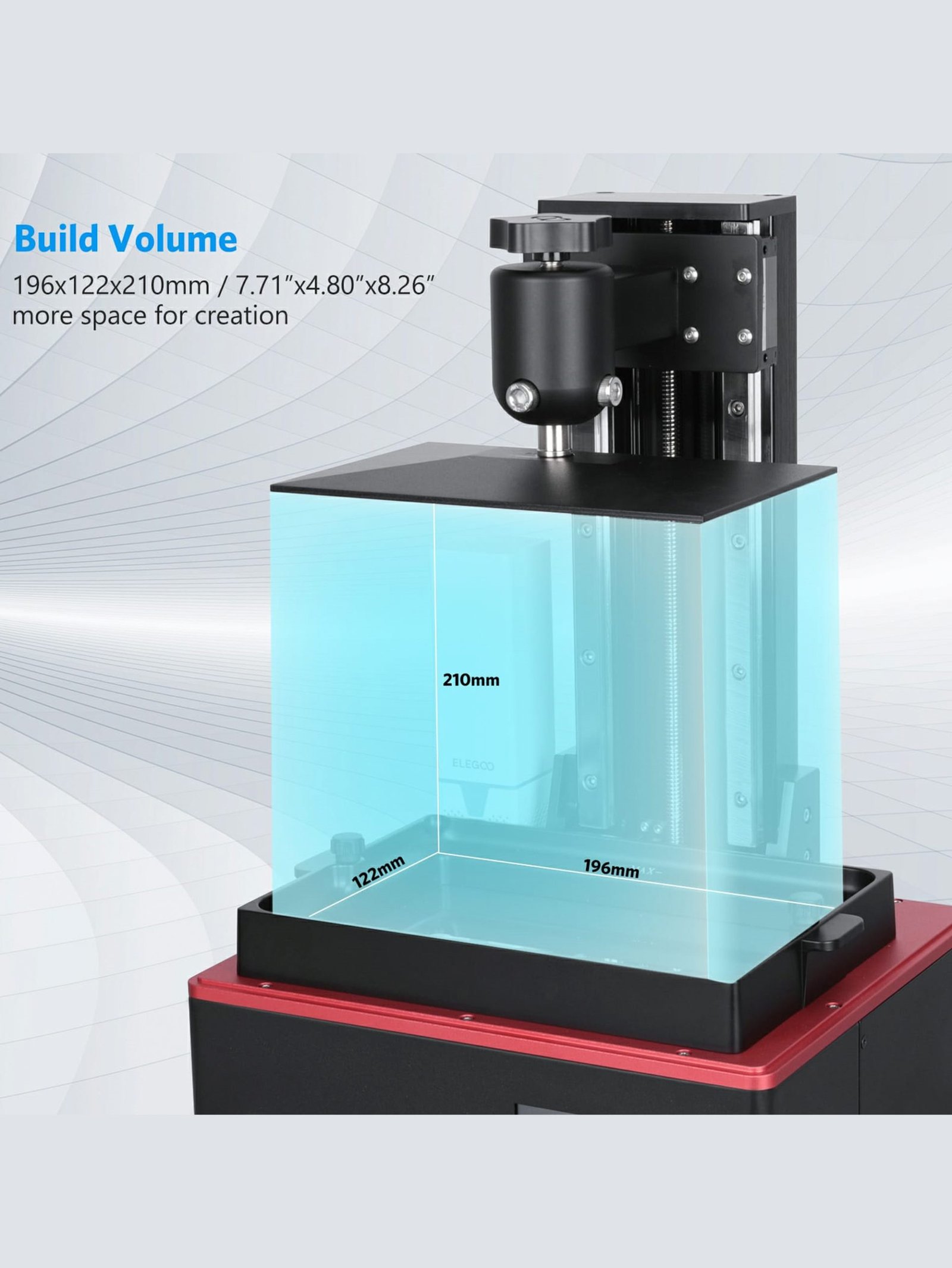 ELEGOO Saturn S LCD 3D Printer with Standard Resin 500 ml - Image 5