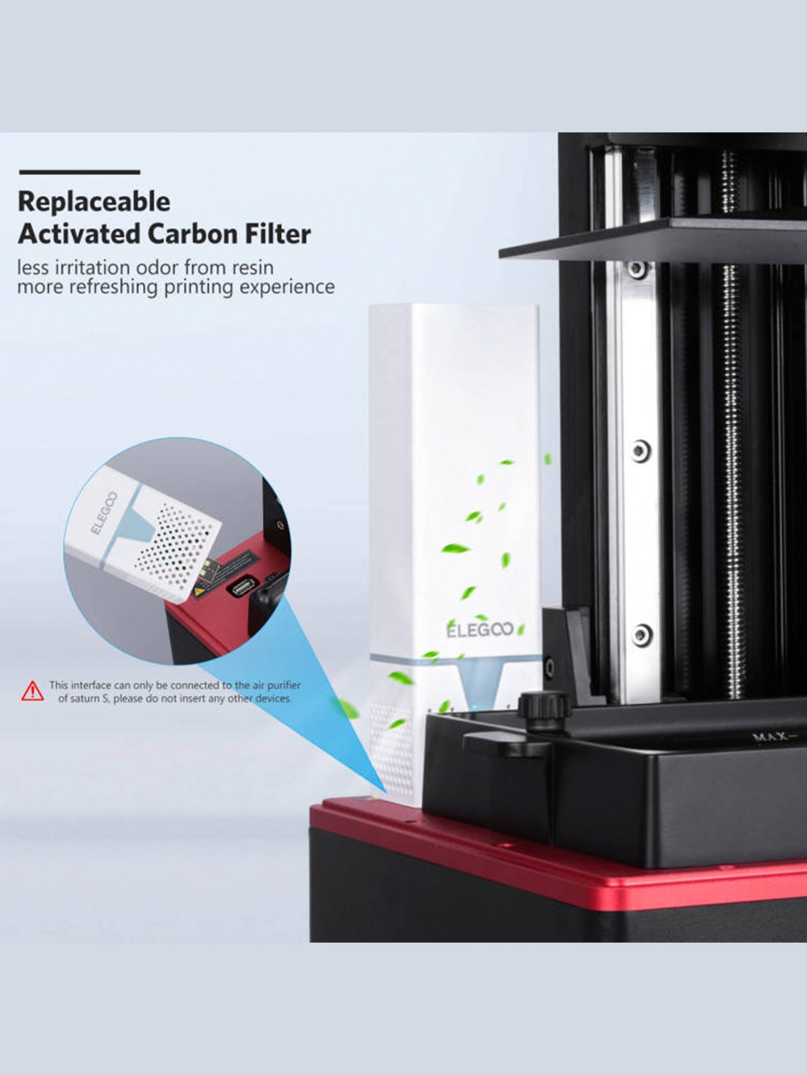 ELEGOO Saturn S LCD 3D Printer with Standard Resin 500 ml - Image 8